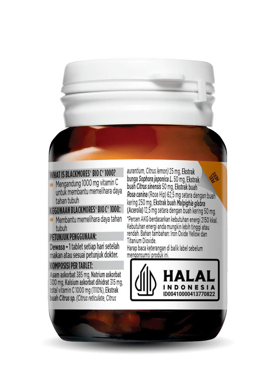Blackmores Bio C 1000mg 30 Tablet Suplemen Vitamin C Daya Tahan Tubuh