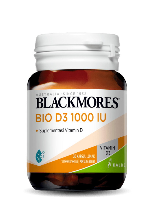 Blackmores Bio D3 1000 IU 30 Kapsul Suplemen Memenuhi Kebutuhan Vitamin D