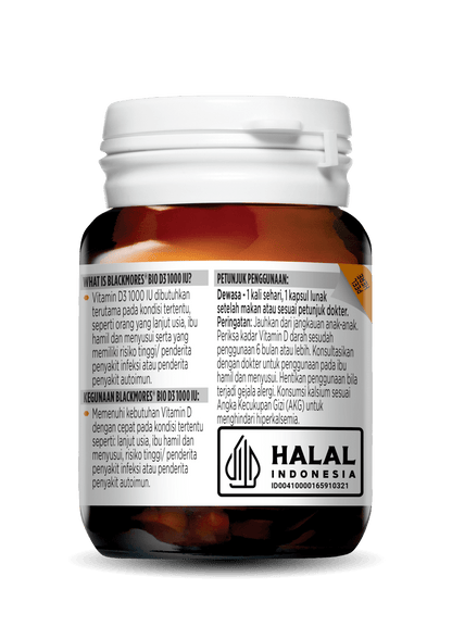 Blackmores Bio D3 1000 IU 30 Kapsul Suplemen Memenuhi Kebutuhan Vitamin D