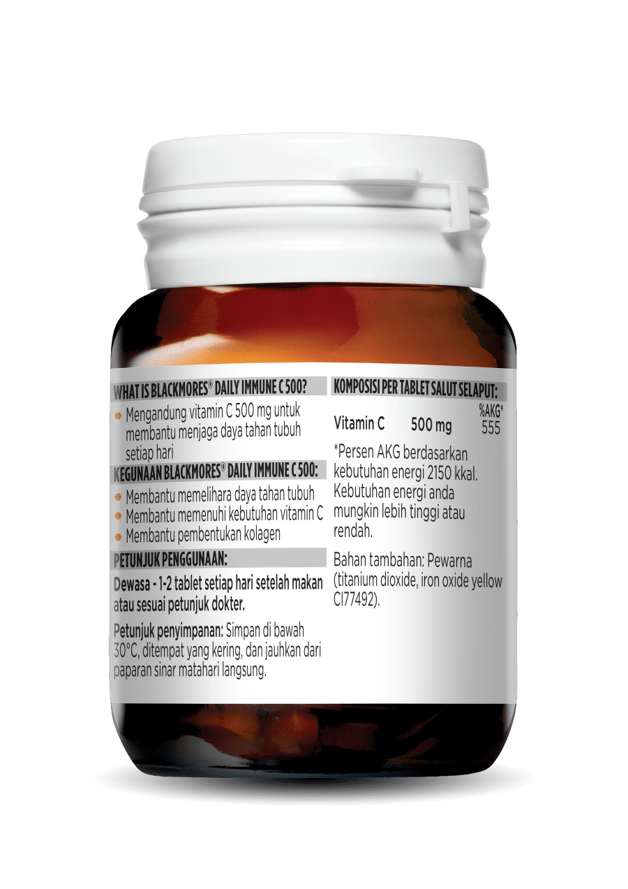 Blackmores Daily Immune C 500 30 Tablet Suplemen Vitamin C Memelihara Kesehatan