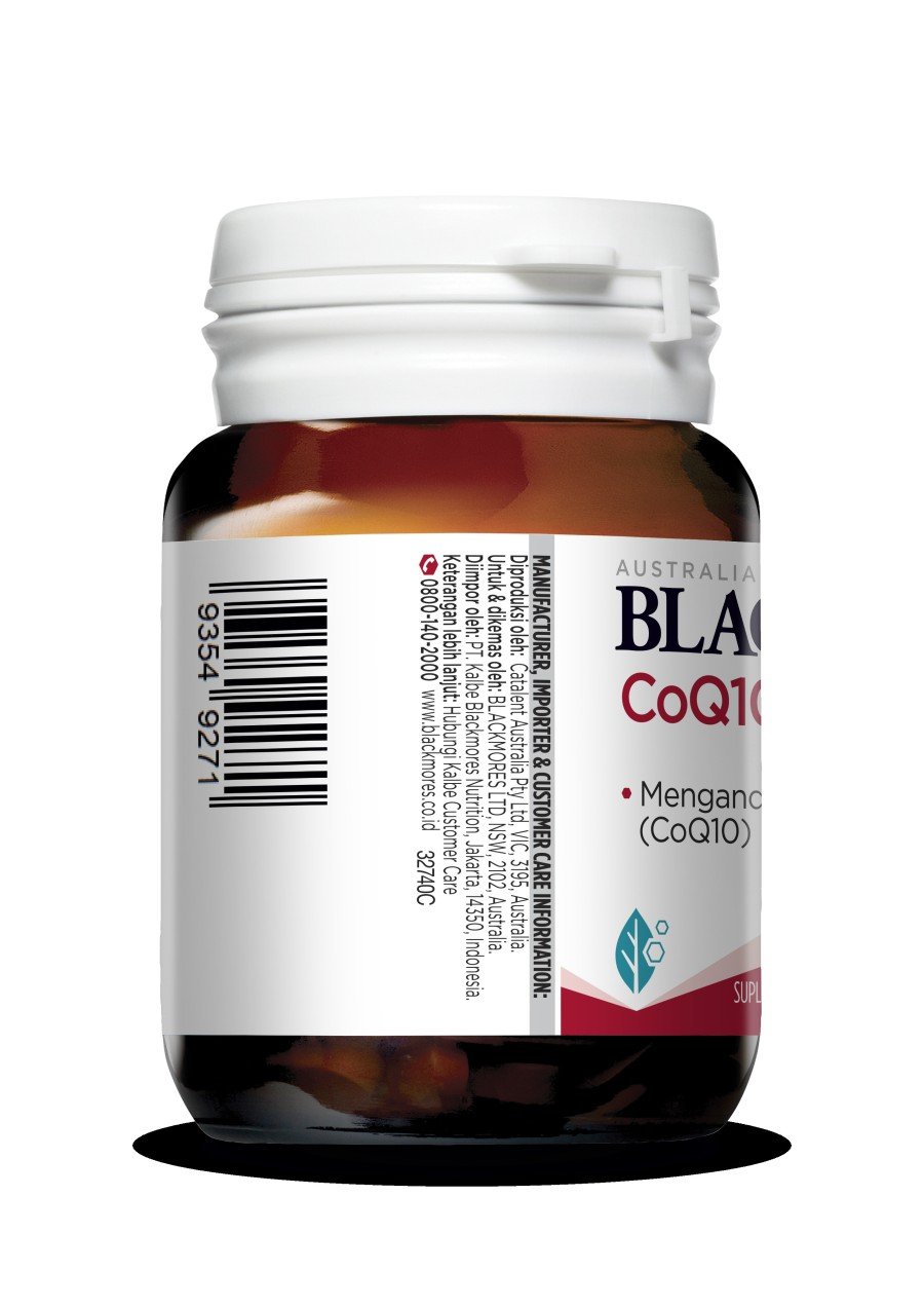 Blackmores CoQ10 75mg 30 Kapsul Lunak Suplemen Kesehatan Jantung dan Kardiovaskular