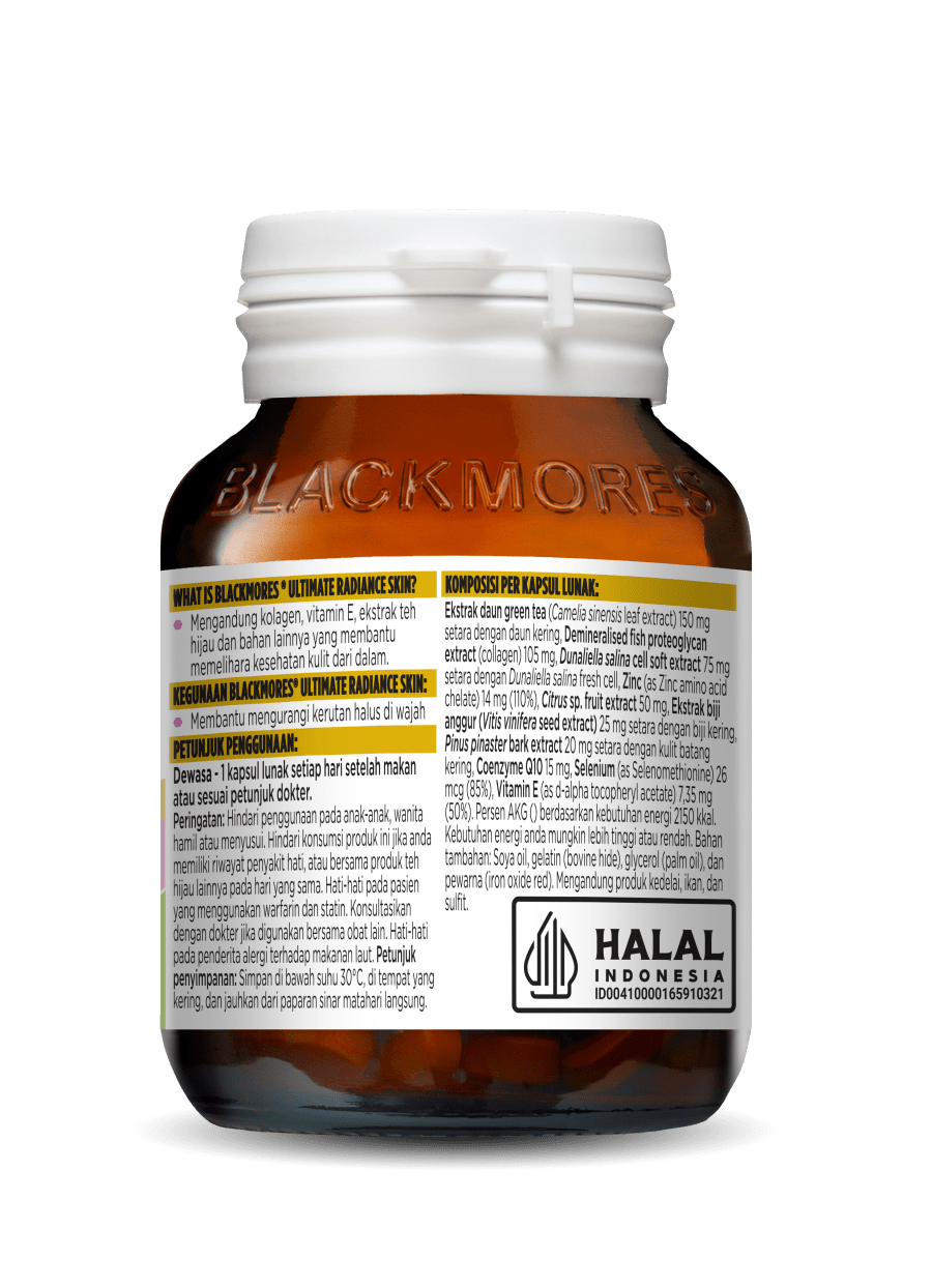 Blackmores Ultimate Radiance Skin 30 Kapsul Lunak Suplemen Kesehatan Kulit