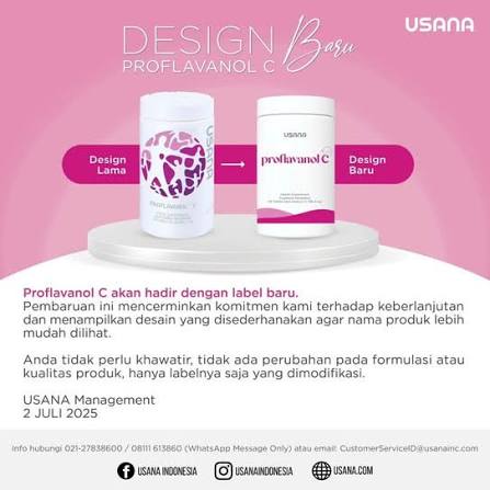 Usana Proflavanol C 56 Tablet Suplemen Vitamin C & Grape Seed Extract