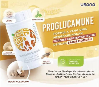 Usana Proglucamune 56 Tablet Suplemen Beta-Glukan untuk Membantu Memelihara Daya Tahan Tubuh