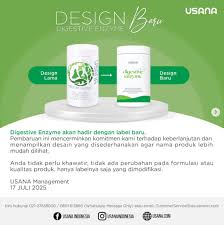Usana Digestive Enzyme 56 Tablet Suplemen Kesehatan Enzim Pencernaan