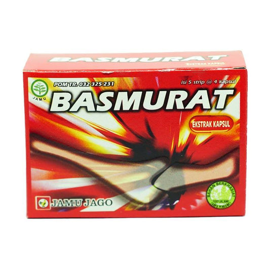 Jamu Jago Basmurat 20 Kapsul Obat Herbal Membantu Meredakan Asam Urat dan Pegal Linu