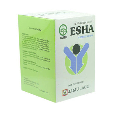 Jamu Jago ESHA 40 Kapsul Obat Herbal Membantu Menjaga Stamina Pria