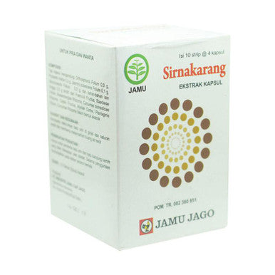 Jamu Jago Sirnakarang 40 Kapsul Obat Herbal Batu Ginjal untuk Membantu Meluruhkan Batu Saluran Kemih