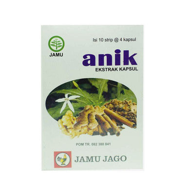 Jamu Jago Anik 40 Kapsul Obat Herbal Membantu Melegakan Tenggorokan