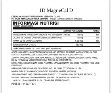 Usana Magnecal D 112 Tablet Suplemen Tulang dan Otot