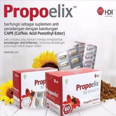 HDI Propoelix 60 Kapsul Nabati Suplemen Antioksidan dengan Ekstrak Propolis
