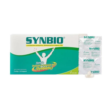 Kalbe Synbio 10 Kapsul Probiotik Prebiotik Suplemen Pencernaan - Pusat Farma