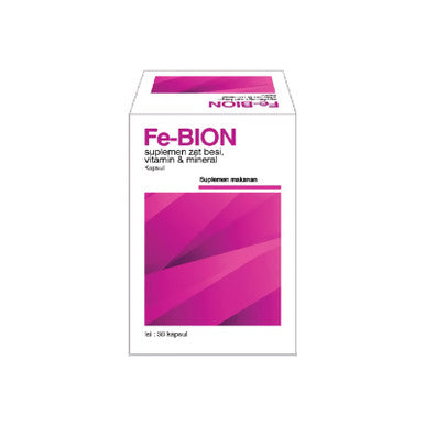Erlimpex Fe-Bion 30 Kapsul Suplemen Vitamin Zat Besi Anemia - Pusat Farma