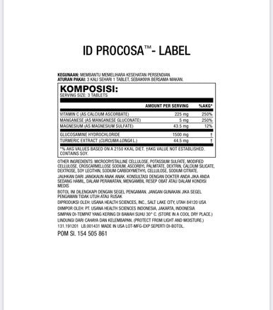 Usana Procosa 84 Tablet Suplemen Persendian