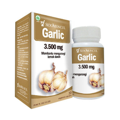 Sido Muncul Garlic 30 Kapsul Obat Herbal Membantu Mengurangi Lemak Darah