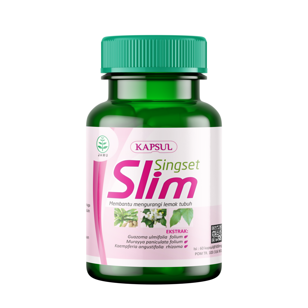 Griya Herba Singset Slim 60 Kapsul Obat Herbal Membantu Mengurangi Lemak Tubuh