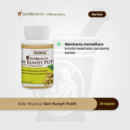 Sido Muncul Sari Kunyit Putih 30 Kaplet Obat Herbal Membantu Memelihara Kesehatan Penderita Kanker