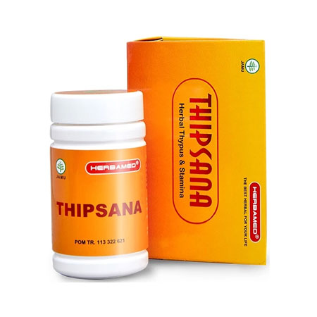 Herbamed Thipsana 50 Kapsul Obat Herbal Membantu Meredakan Demam