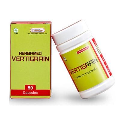 Herbamed Vertigrain 50 Kapsul Obat Herbal Meredakan Sakit Kepala